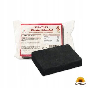 SARACINO masa do modelowania CZARNA 250g