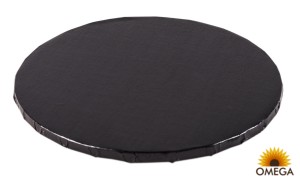 Podkład pod tort- angielski czarny  - 25 CM 