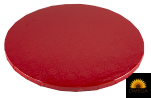 Podkład pod tort- angielski czerwony - 25 CM 