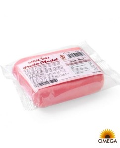 Masa cukrowa do modelowania różowa 250g SARACINO